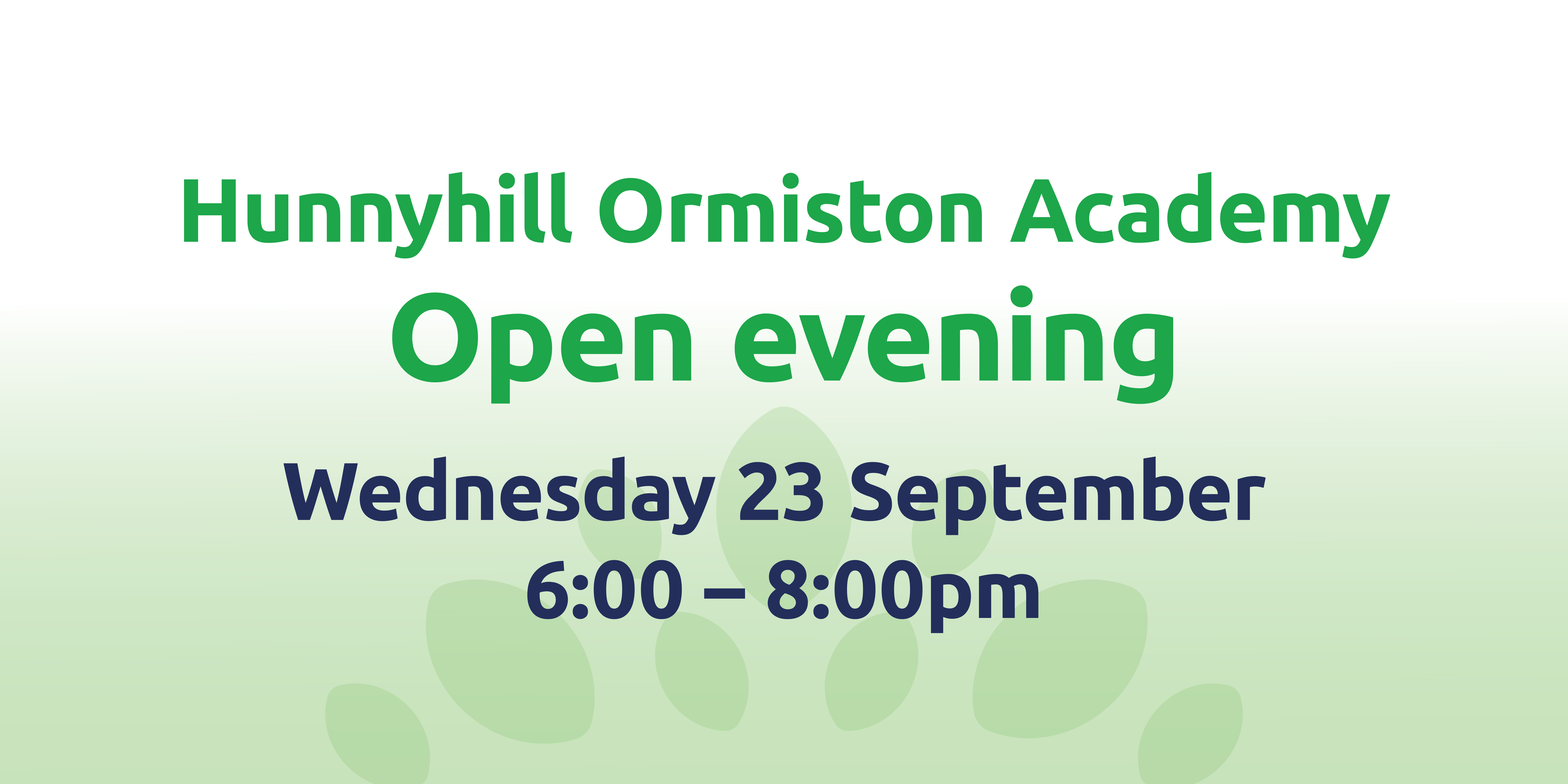 Join us for Open Evening: Wednesday 23 September